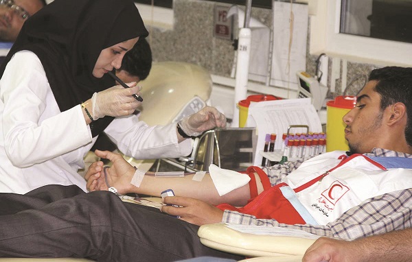 اهدای ۲ هزار واحد خون از طرف جوانان هلال احمر به بیماران نیازمند